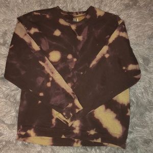 Bleach tie-dye sweatshirt